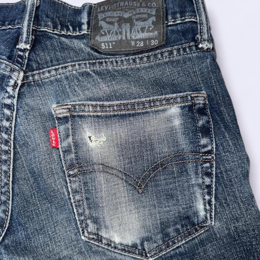 Men’s Levi’s 511 Slim Jeans W28 L30 - Picture 3 of 5